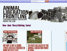 Tablet Screenshot of animalliberationfrontline.com